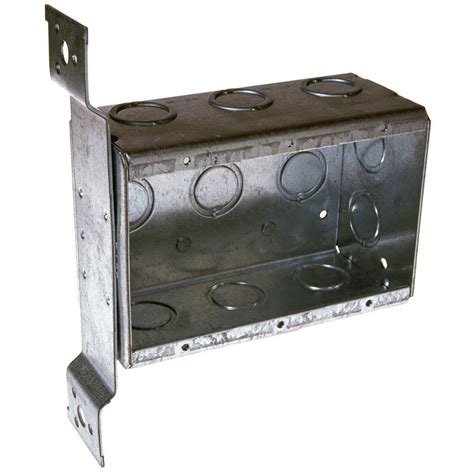 electrical outlet ground metal box|shallow metal electrical boxes.